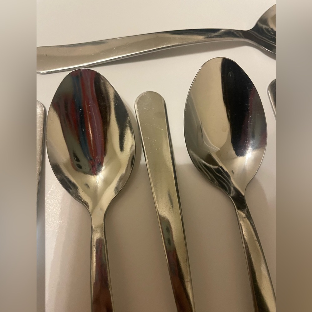 Set of 8 Tramontina Brazil 736 NSF stainless steel tea spoons - Picture 5 of 6